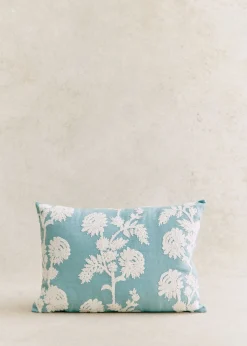 Sezane Les Tissus|Coussin Brodé -  Grand Modèle