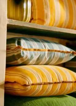 Sezane Les Tissus|Coussin Rayures Amalfi -  Grand Modèle