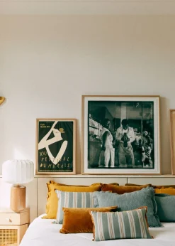 Sezane Les Tissus|Coussin Rayures Amalfi -  Grand Modèle