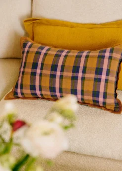 Sezane Les Tissus|Coussin Tissé Madras -  Petit Modèle