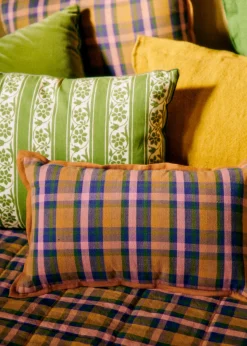 Sezane Les Tissus|Coussin Tissé Madras -  Petit Modèle