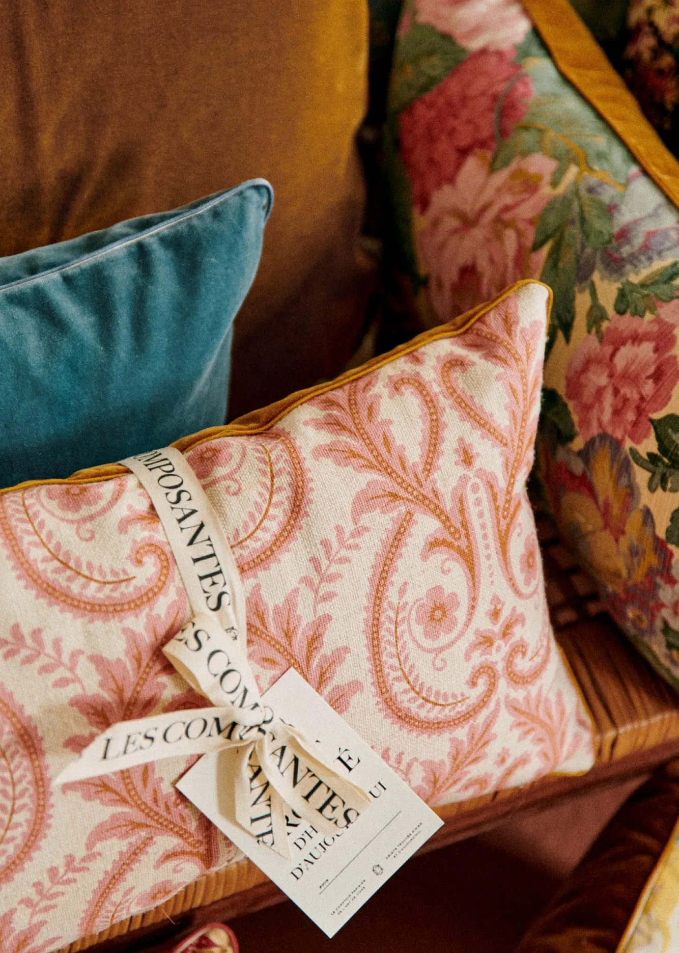 Sezane La Sélection Vintage|Les Tissus|Coussin Vintage - Petit Modèle