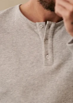 Sezane Col tunisien|T-shirt manches longues|Henley Spike