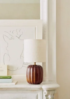 Sezane Les Lumières|Lampe Traviata Petit Modèle - Acajou