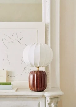 Sezane Les Lumières|Lampe Traviata Petit Modèle - Acajou