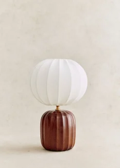 Sezane Les Lumières|Lampe Traviata Petit Modèle - Acajou