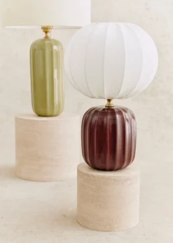 Sezane Les Lumières|Lampe Traviata Petit Modèle - Acajou