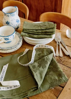 Sezane Les Tissus|La Vaisselle|Nappe Brodée