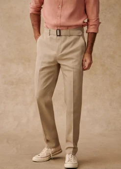 Sezane Pantalons Casual|Pantalons coton lin|Pantalon Aurèle