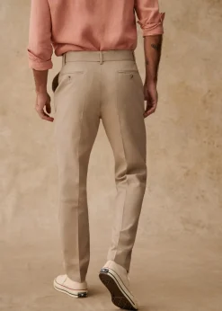 Sezane Pantalons Casual|Pantalons coton lin|Pantalon Aurèle