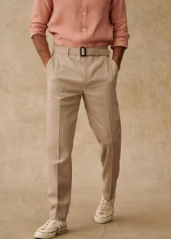 Sezane Pantalons Casual|Pantalons coton lin|Pantalon Aurèle