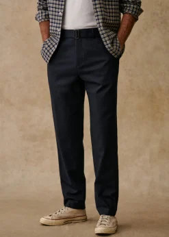 Sezane Pantalons Casual|Pantalons coton lin|Pantalon Aurèle