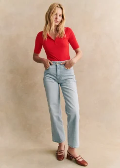 Sezane Denim|Denim|Pantalon L'iconique Droit