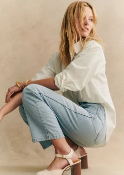 Sezane Denim|Denim|Pantalon L'iconique Droit