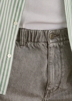 Sezane Shorts|Denim|Short Tiber