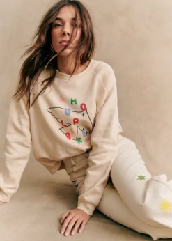 Sezane Sweats|Sweat-Shirt Amour Libre Oiseau - Sézane X Pangea