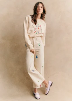 Sezane Sweats|Sweat-Shirt Amour Libre Oiseau - Sézane X Pangea