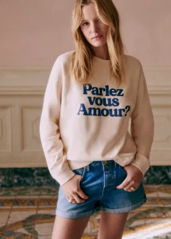 Sezane Sweats|Sweat-Shirt Parlez Vous Amour - Création Solidaire