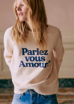 Sezane Sweats|Sweat-Shirt Parlez Vous Amour - Création Solidaire