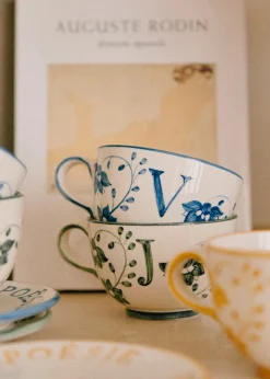 Sezane La Vaisselle|Tasse Poème - Bleu Orage