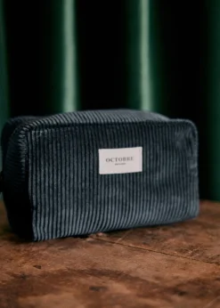 Sezane Accessoires|Trousse De Toilette Twyman Velours Côtelé