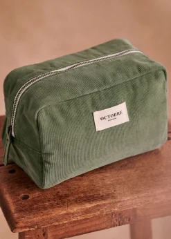 Sezane Accessoires|Trousse De Toilette Twyman Velours Côtelé