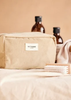 Sezane Accessoires|Trousse De Toilette Twyman Velours Côtelé