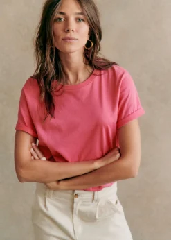 Sezane T-shirts|T-Shirt Conrad - Création Rose