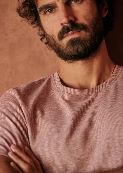 Sezane T-shirts manches courtes|T-Shirts coton lin|T-Shirt Fabio