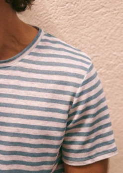 Sezane T-shirts manches courtes|T-Shirts coton lin|T-Shirt Fabio