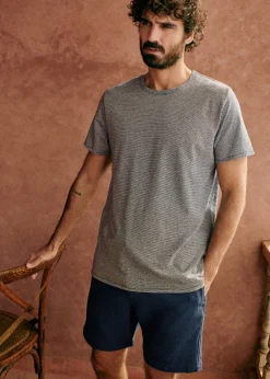 Sezane T-shirts manches courtes|T-Shirts coton lin|T-Shirt Fabio