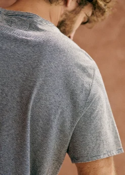 Sezane T-shirts manches courtes|T-Shirts coton lin|T-Shirt Fabio