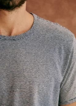 Sezane T-shirts manches courtes|T-Shirts coton lin|T-Shirt Fabio