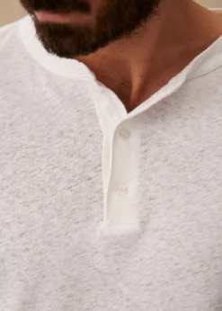 Sezane T-Shirts coton lin|Col tunisien|T-Shirt Gordon