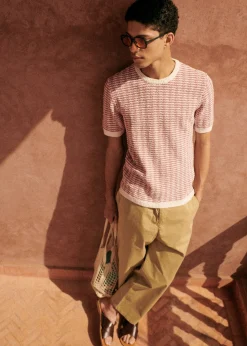 Sezane Pulls manches courtes|T-Shirts maille|T-Shirt Maille Lucky