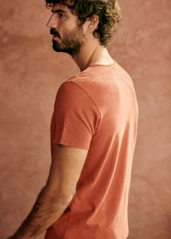 Sezane T-shirts manches courtes|T-Shirts coton lin|T-Shirt Martin