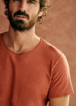 Sezane T-shirts manches courtes|T-Shirts coton lin|T-Shirt Martin