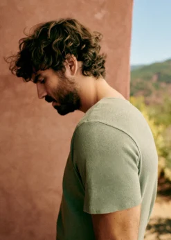 Sezane T-shirts manches courtes|T-Shirts coton lin|T-Shirt Martin