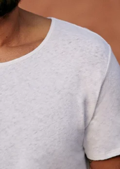 Sezane T-shirts manches courtes|T-Shirts coton lin|T-Shirt Martin