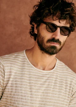 Sezane T-shirts manches courtes|T-Shirts coton lin|T-Shirt Martin