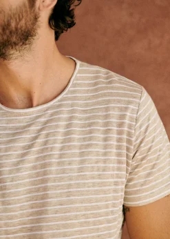 Sezane T-shirts manches courtes|T-Shirts coton lin|T-Shirt Martin