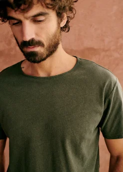 Sezane T-shirts manches courtes|T-Shirts coton lin|T-Shirt Martin