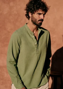 Sezane Chemises col mao|Chemises rayures|Tunique Buster