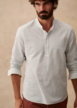 Sezane Chemises col mao|Chemises rayures|Tunique Buster