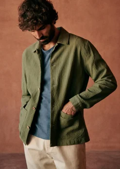 Sezane Vestes & Manteaux|Vestes coton|Veste Tim Coton Texturé