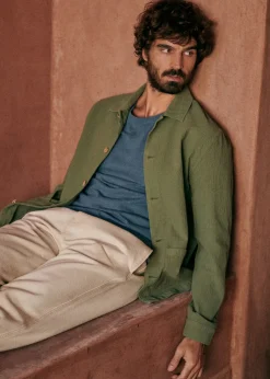 Sezane Vestes & Manteaux|Vestes coton|Veste Tim Coton Texturé